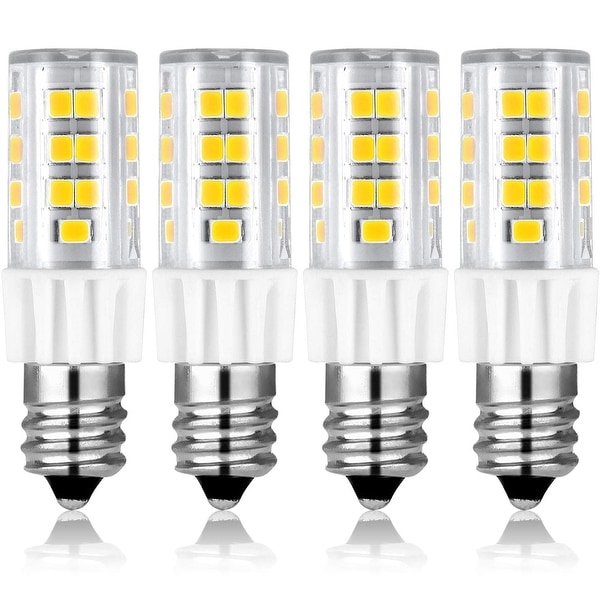 Chandelier Lighting 4-Pack 60W Halogen Bulbs Equivalent Daylight 6000K 120V Replaces T3/T4 JD Type Clear E11 LED Bulb for Ceiling Fan Ltd Lusta LED Co Bonlux Dimmable E11 Mini Candelabra LED Light Bulb 7W