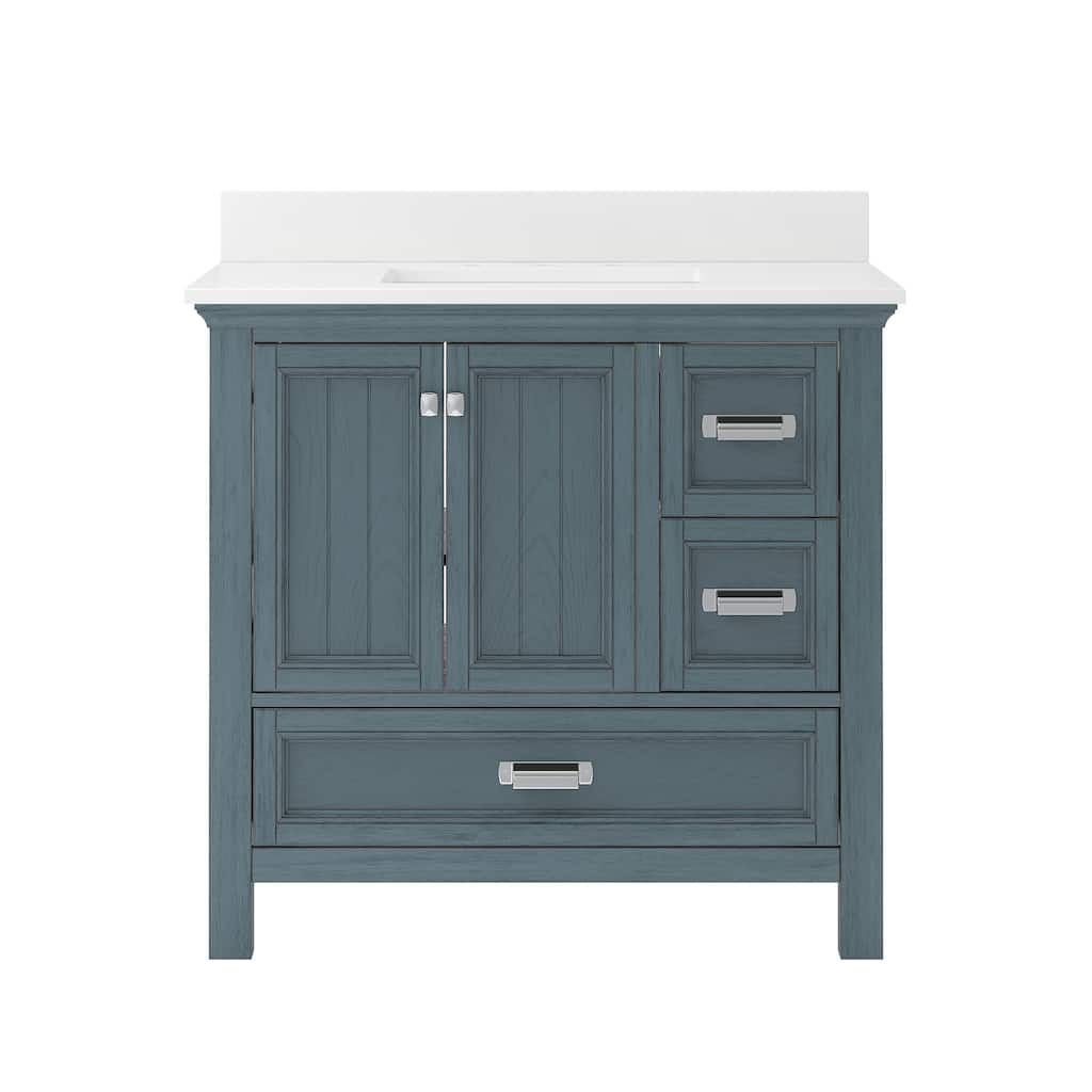 CRAFT + MAIN BAVT3722D-QSWZ Brantley 36" Free Standing Single Basin