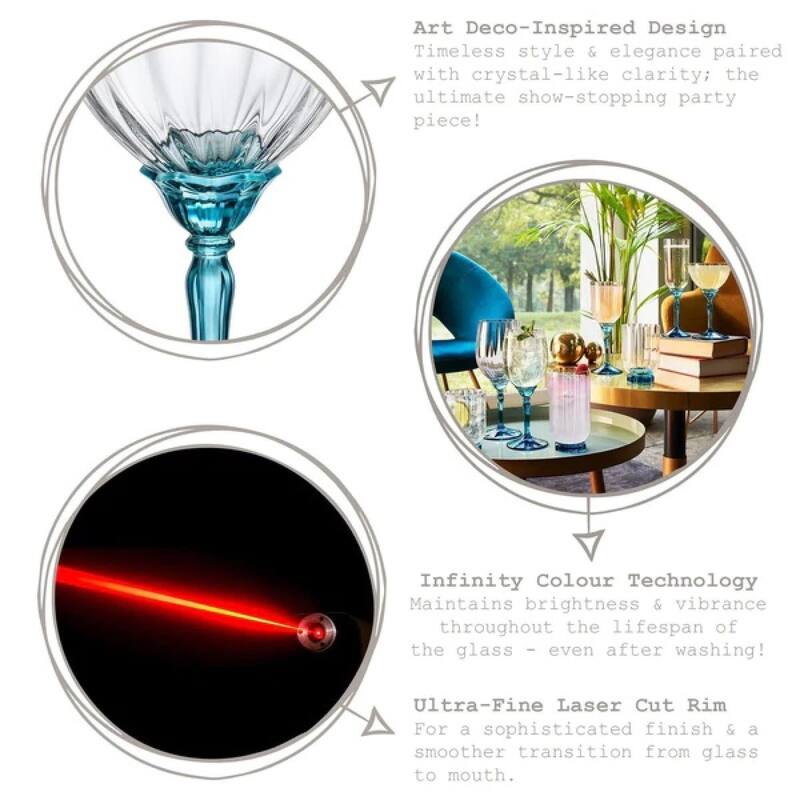 Bormioli Rocco Set of 4 Florian Wine Glasses - 18 oz.