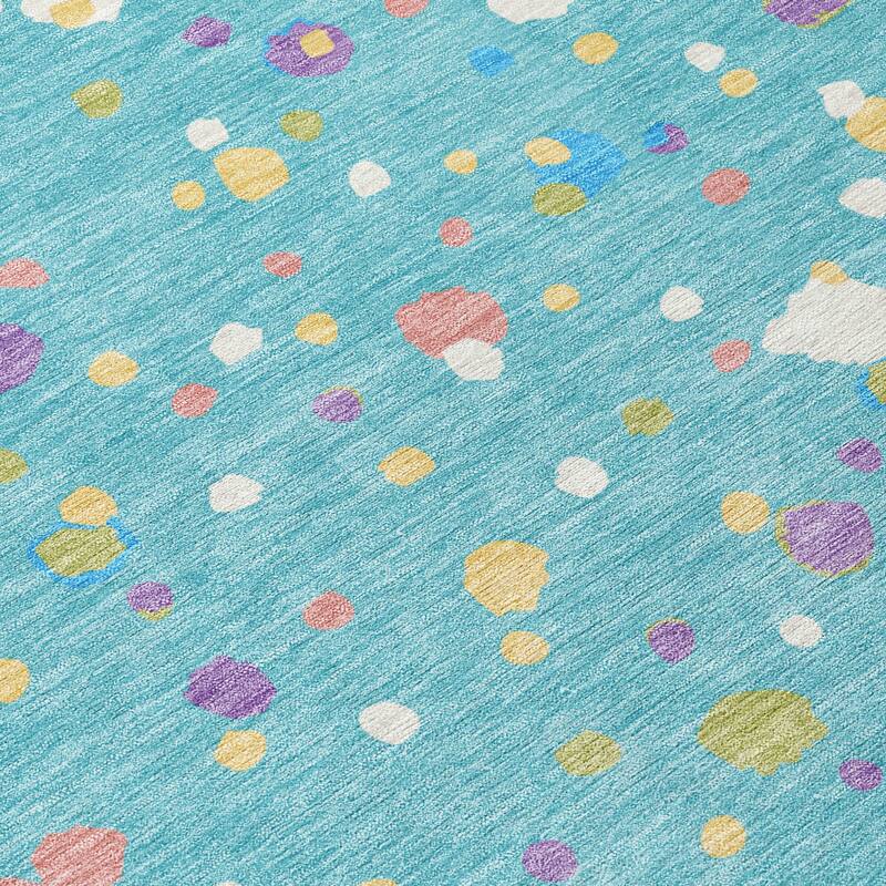 Machine Washable Indoor/ Outdoor Contemporary Sheinelle Chantille Rug