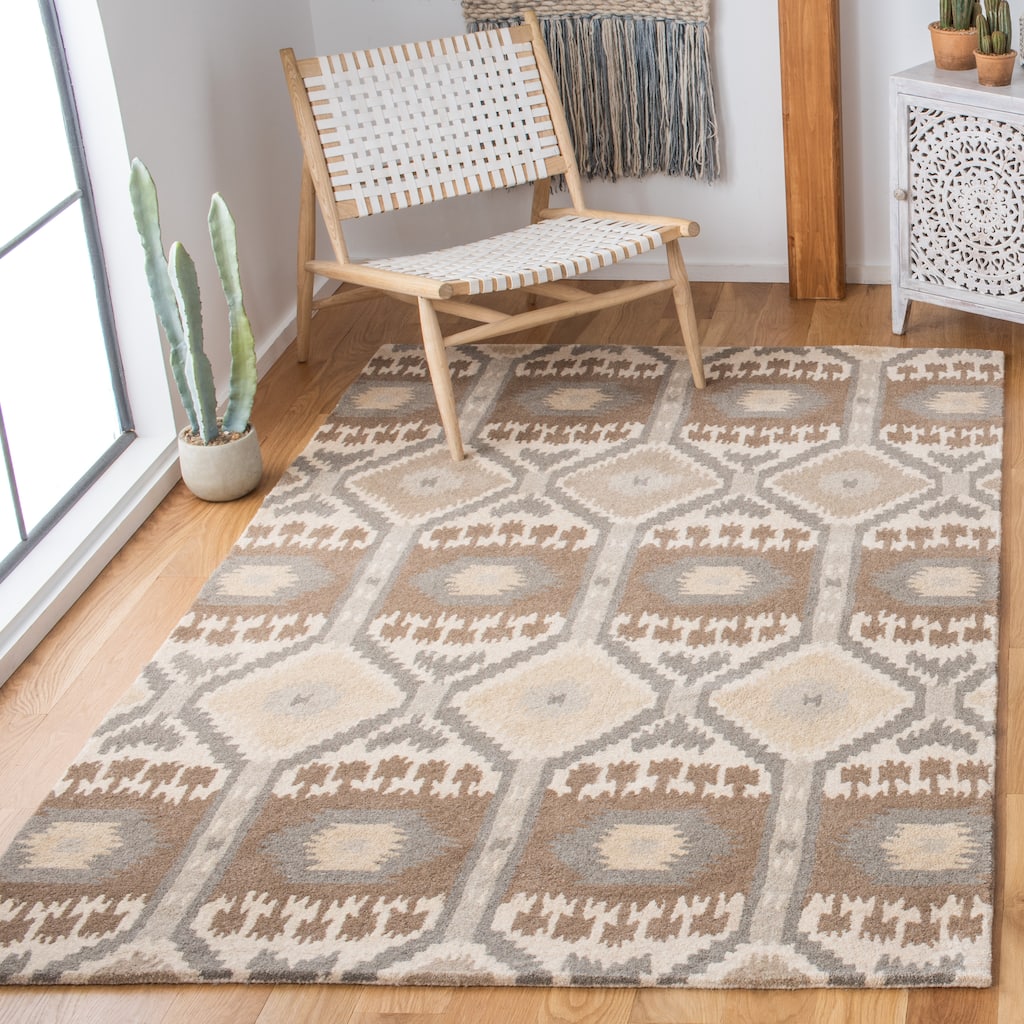 SAFAVIEH Handmade Wyndham Alisha Modern Wool Rug