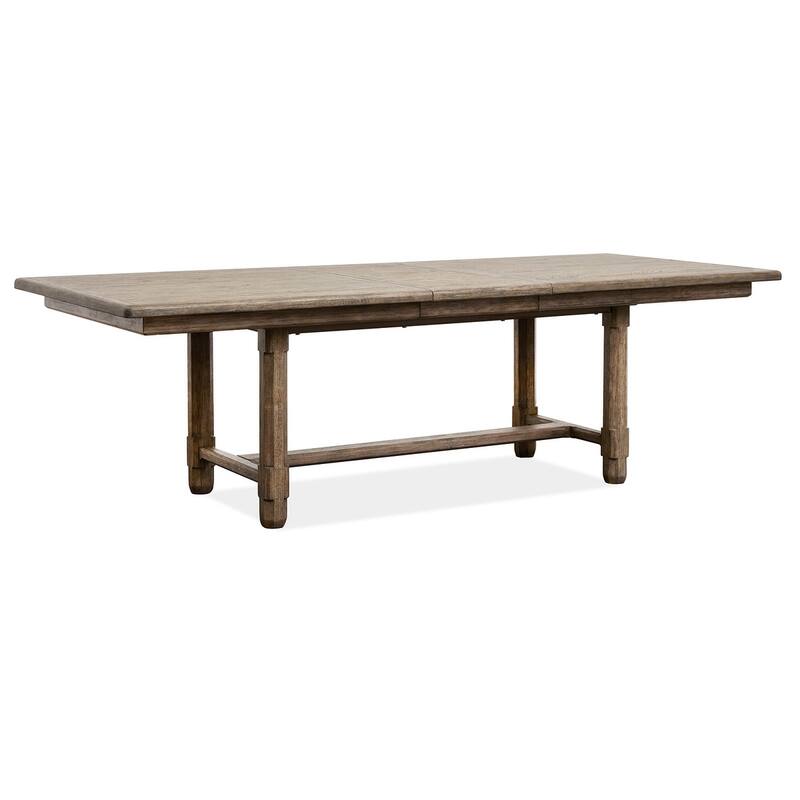Magnussen Home Claremont Smokey Taupe Extendable Rectangular Dining Table - 42''W x 80''D x 30''H