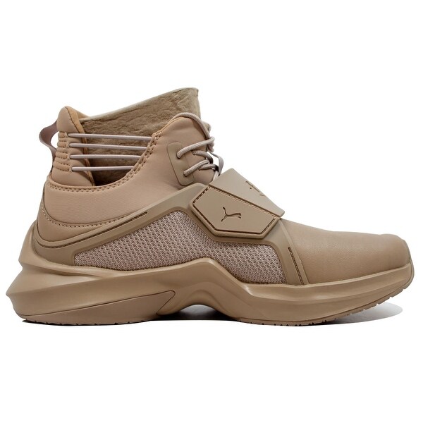 khaki puma trainers