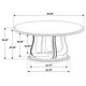 preview thumbnail 6 of 4, Trofello Round 60-inch Pedestal Dining Table White Washed