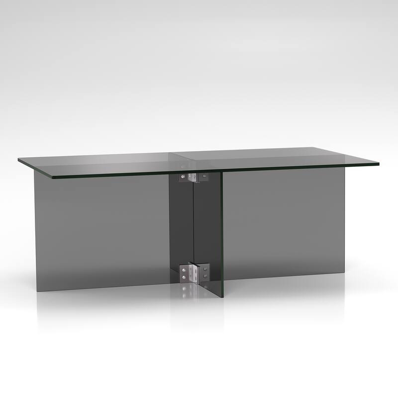 Silver Orchid Carlisle Glass Coffee Table