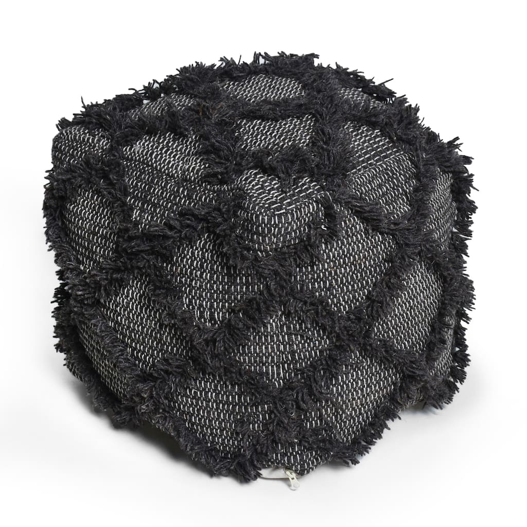 Stylish look Wool and Cotton Pouf Easy to maintain