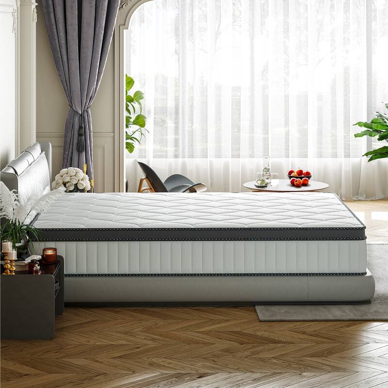 SweDrea 10'' Medium Hybrid Gel Memory Foam Mattress In a Box