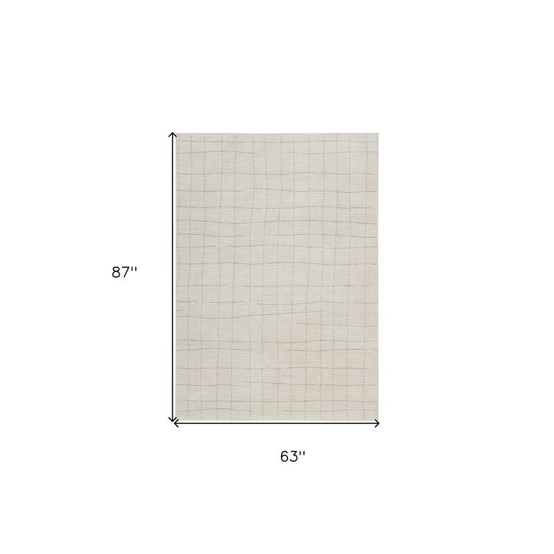 HomeRoots Abstract Scandinavian Rectangle Area Rug