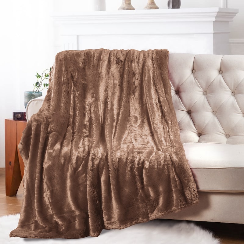 Belardo FauxFur Throw - 50" x 70" - Amphora