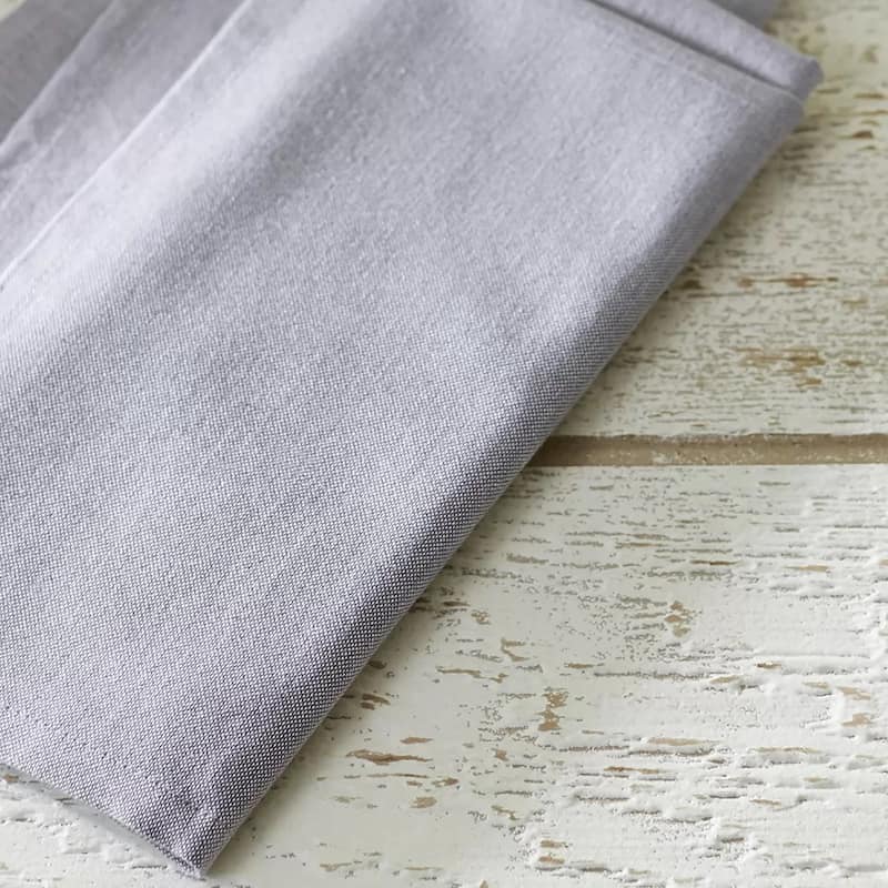 KAF Home Set of 4 Chambray Cotton Napkins, 20"x20"