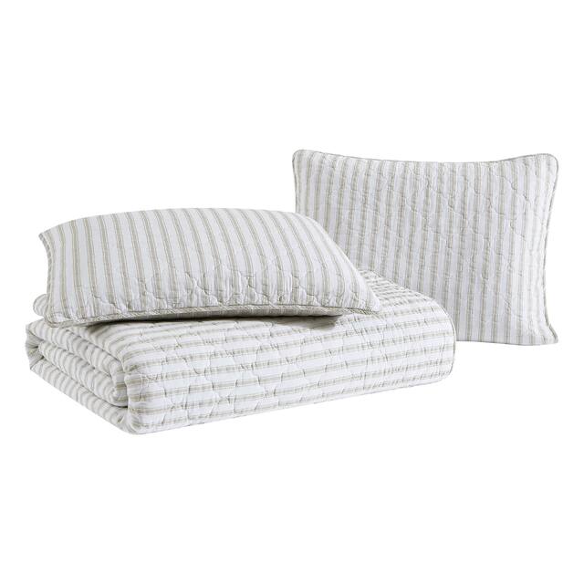Stone Cottage Willow Way Ticking Stripe Cotton Daybed Cover Set