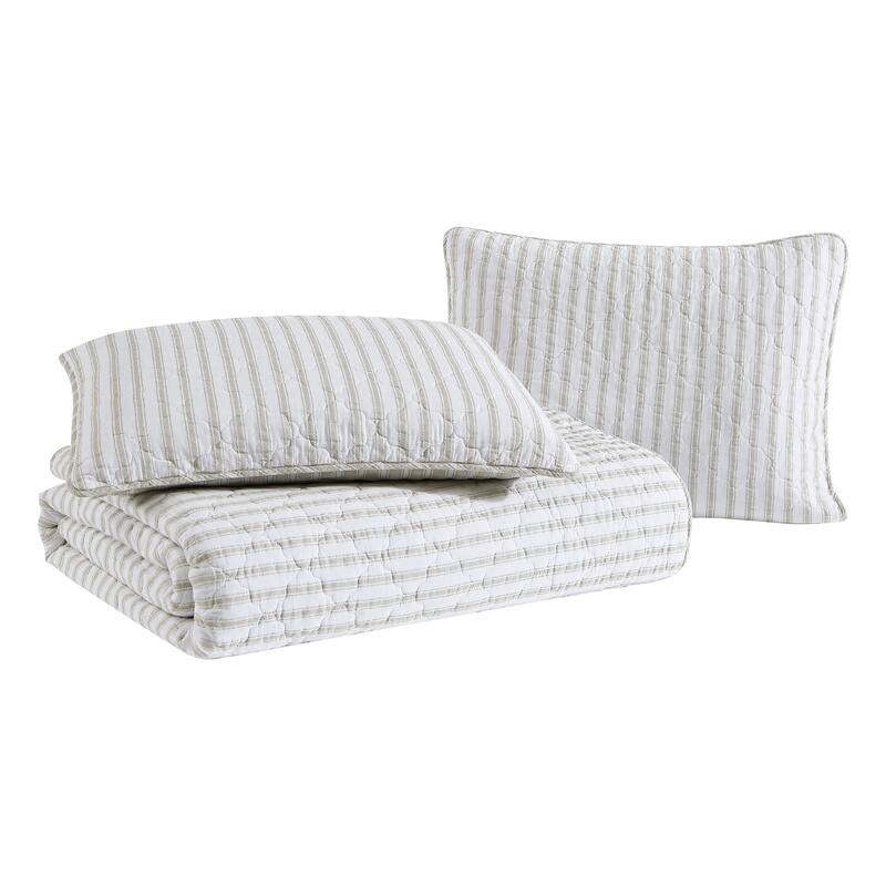 Stone Cottage Willow Way Ticking Stripe Cotton Daybed Cover Set