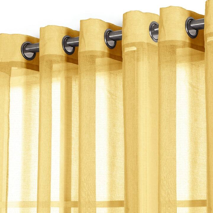 Manhattan Dolly Sheer Grommet Window Curtain Panel, 54x90 Inches - 54 x 90 Inches