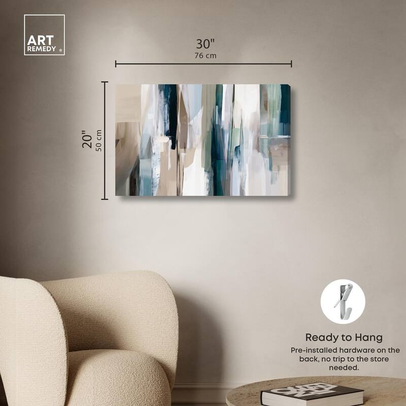 Color Columns Canvas by Art Remedy, Gallery Wrapped