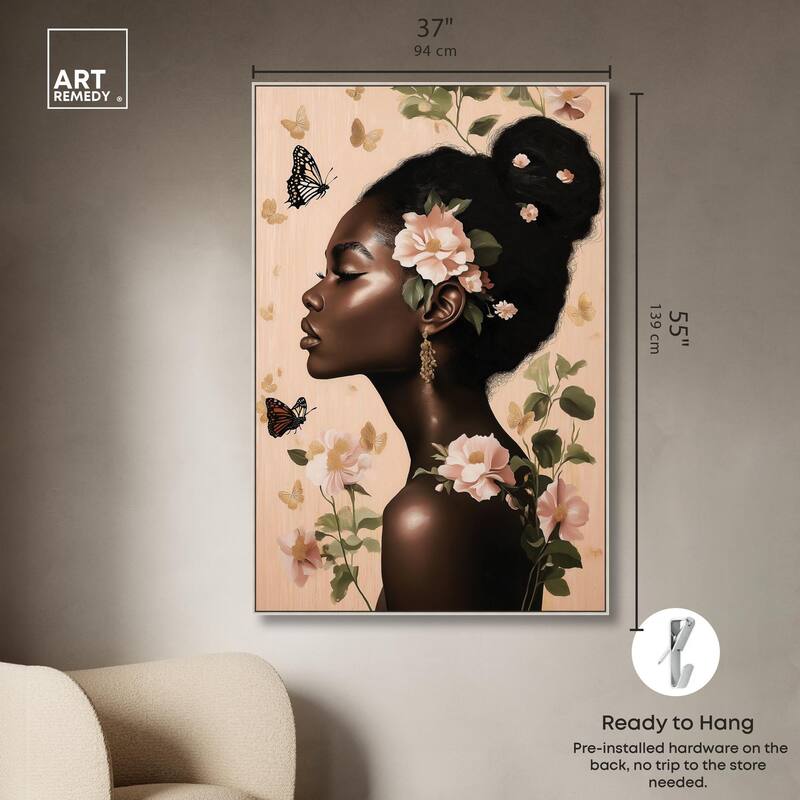 Apricot Whisper Canvas by Art Remedy