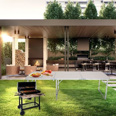 Outdoor Aluminum Picnic Party Camp Folding Dining Table