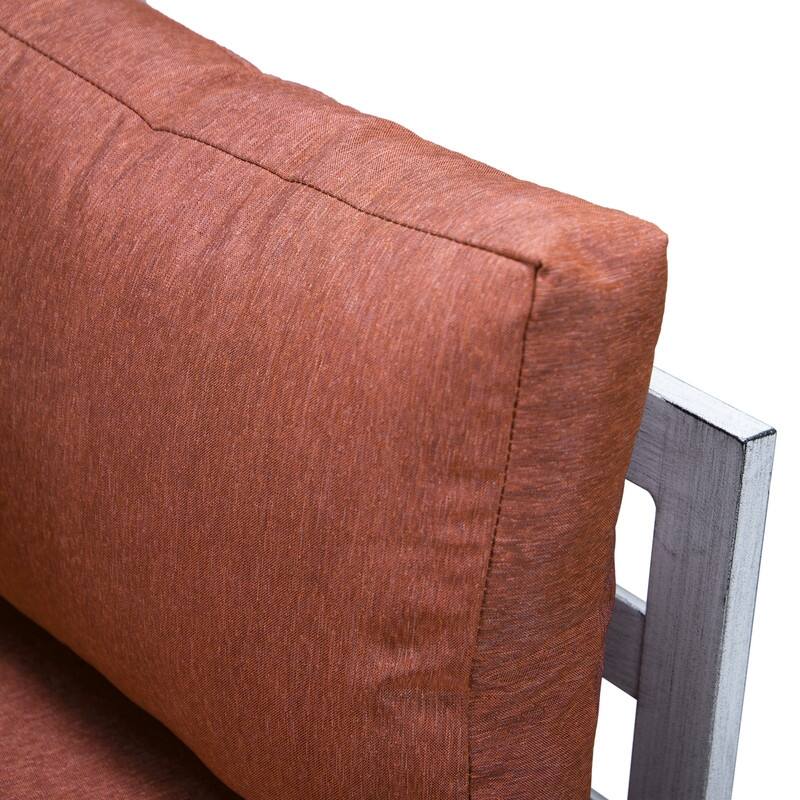 Chelsea Modern 7-Piece Aluminum Patio Conversation Set - Rust-Resistant, UV-Protected Cushions & Convertible Table Lid