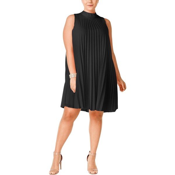 mock neck cocktail dress