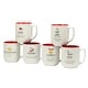preview thumbnail 1 of 8, Certified International Christmas Fun Red Sayings 16 oz. Mugs, Set of 6 Assorted Designs