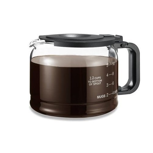 One-All GL220BK Universal Replacement Carafe, 12-Cup, Black