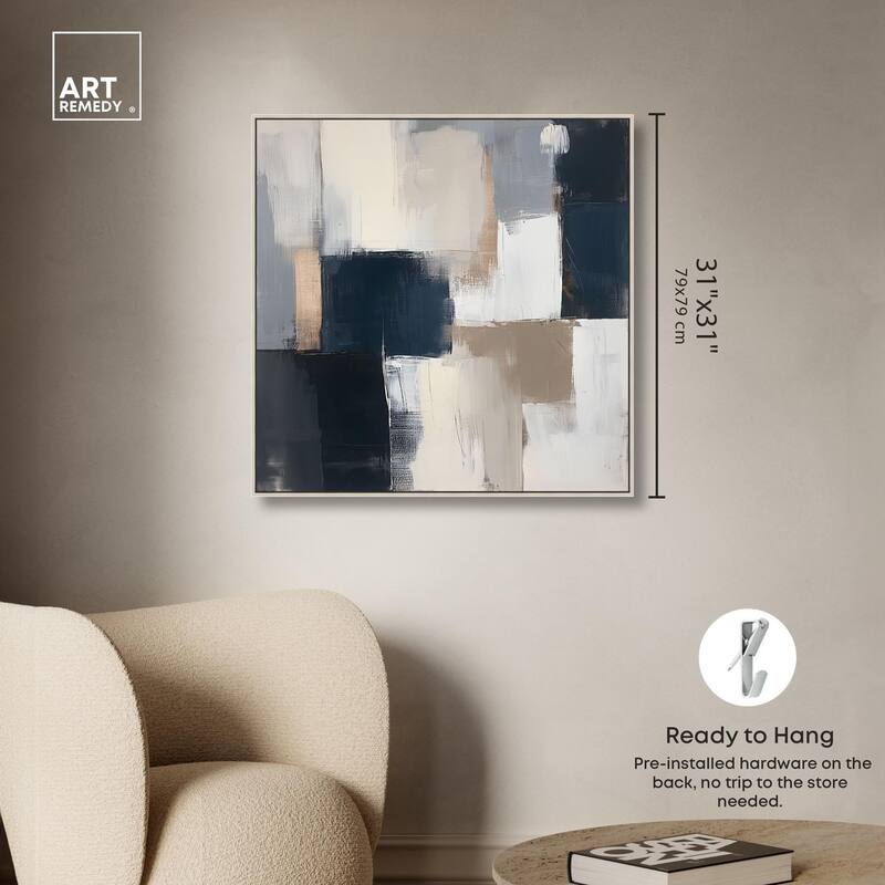 Blue Mood Depth III Canvas by Art Remedy