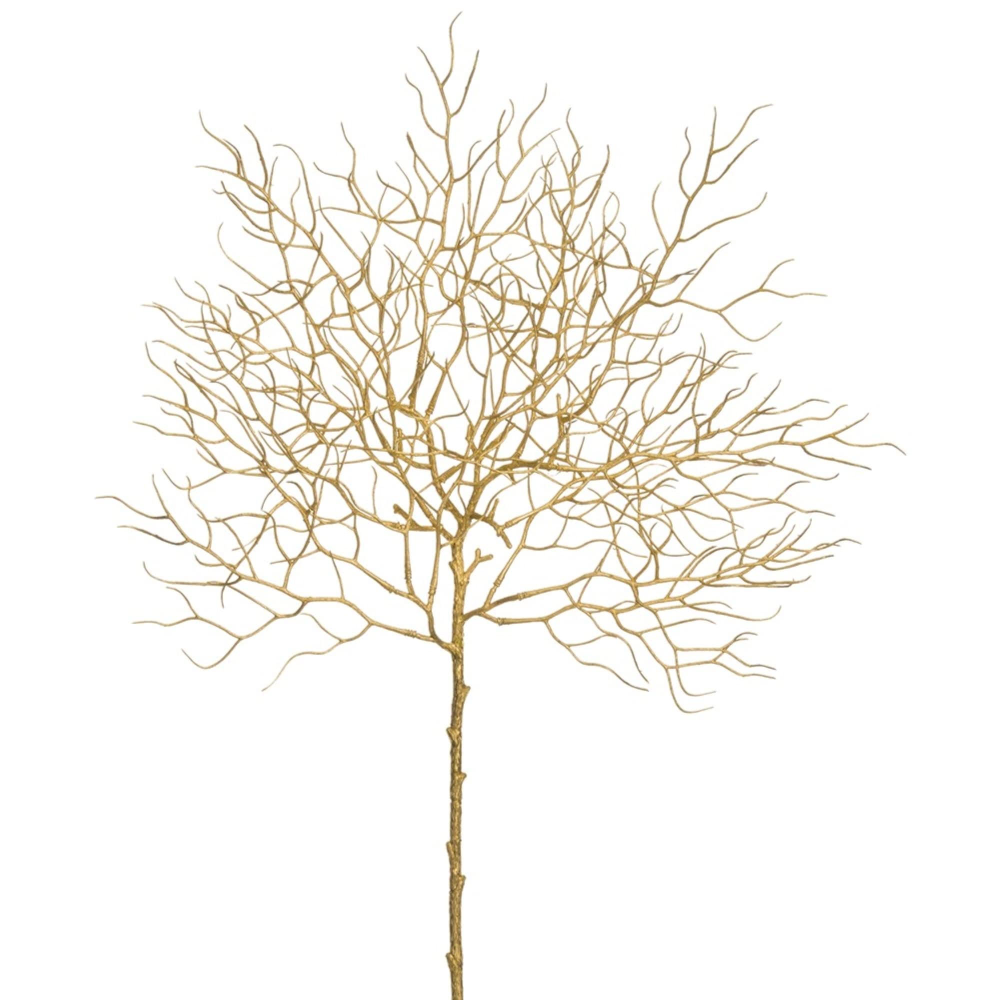 Twig Artificial Christmas Spray - 23" - Metallic Gold