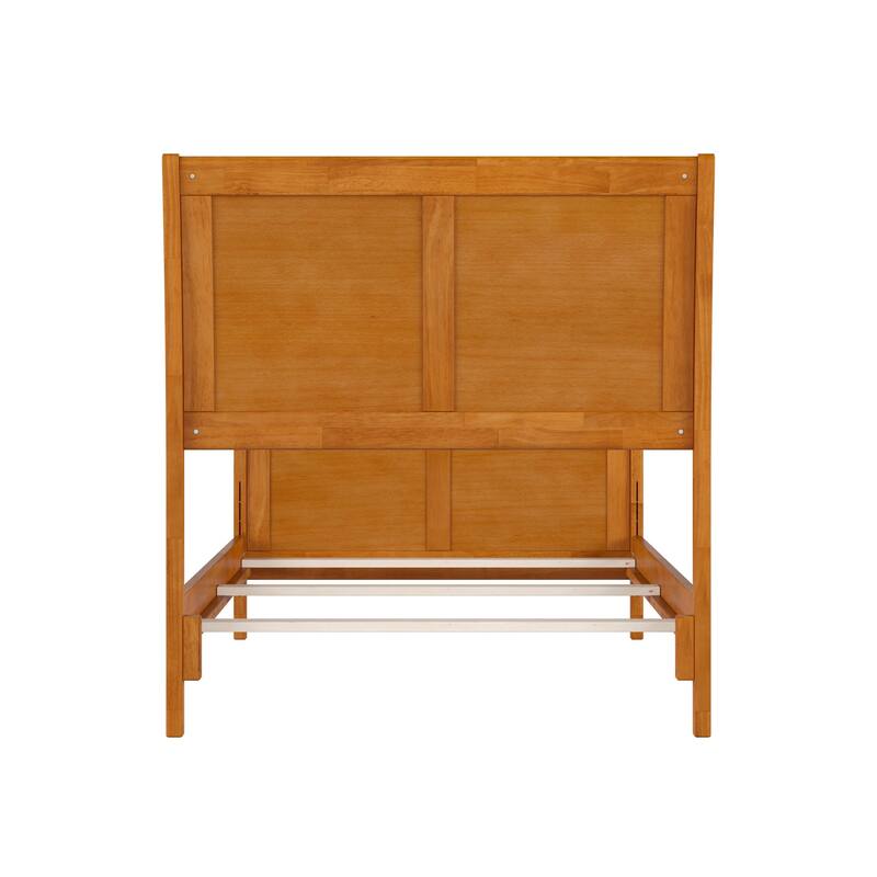 Portland Solid Wood Foundation Bed with Matching Footboard