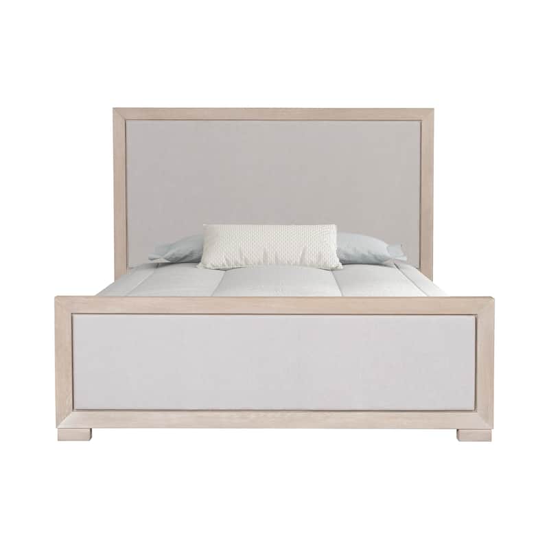 Furniture of America Durem II Modern 2-Piece Solid Wood Tawny Panel Bed and Desk Set