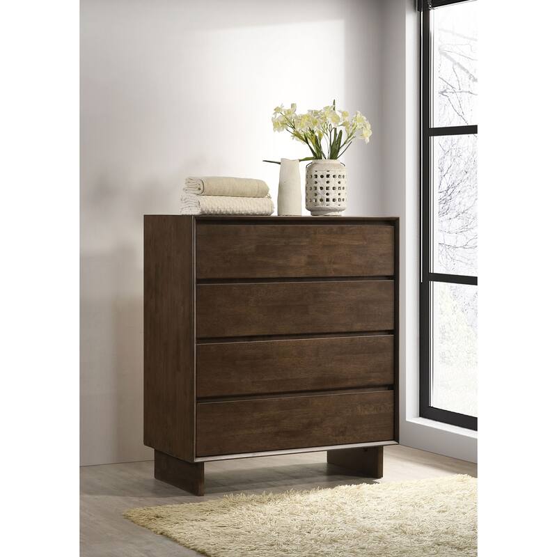 Hemlock Warm Brown 4-drawer Chest of Drawers
