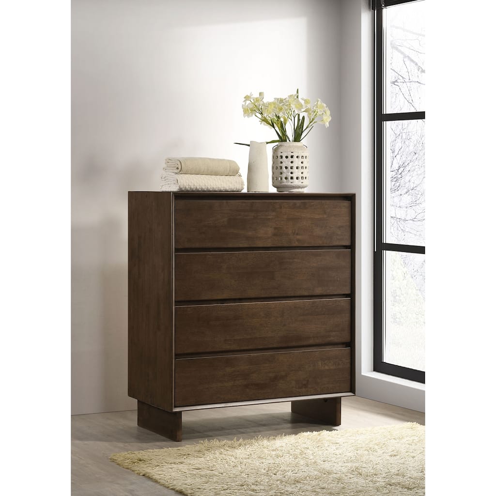 Hemlock Warm Brown 4-drawer Chest of Drawers