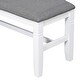 preview thumbnail 16 of 18, 6 Piece Dining Table Set, Wood Rectangular Dining Table with Upholstered Bench and 4 Dining Chairs, Kitchen Table Set