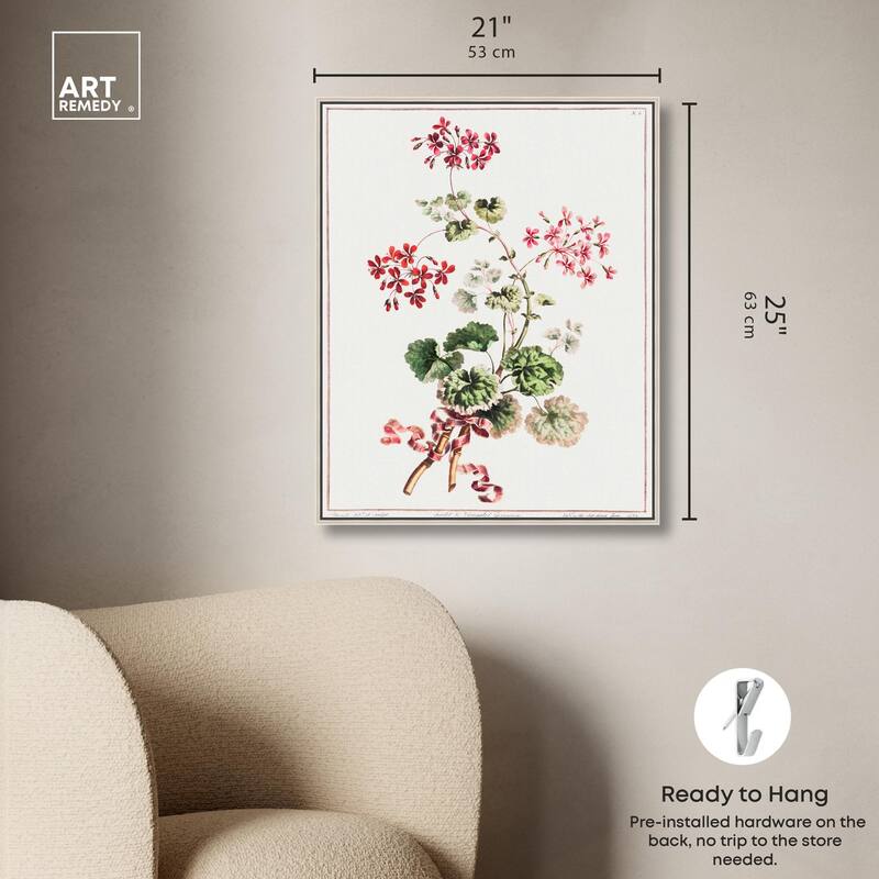 Carlet Variegated Geranium 1801 Canvas by Art Remedy