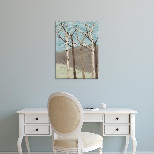 Easy Art Prints Jade Reynolds's 'Blue Birches II' Premium Canvas Art