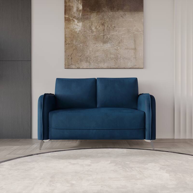 CraftPorch Luxurious Velvet Upholstered Loveseat - N/A