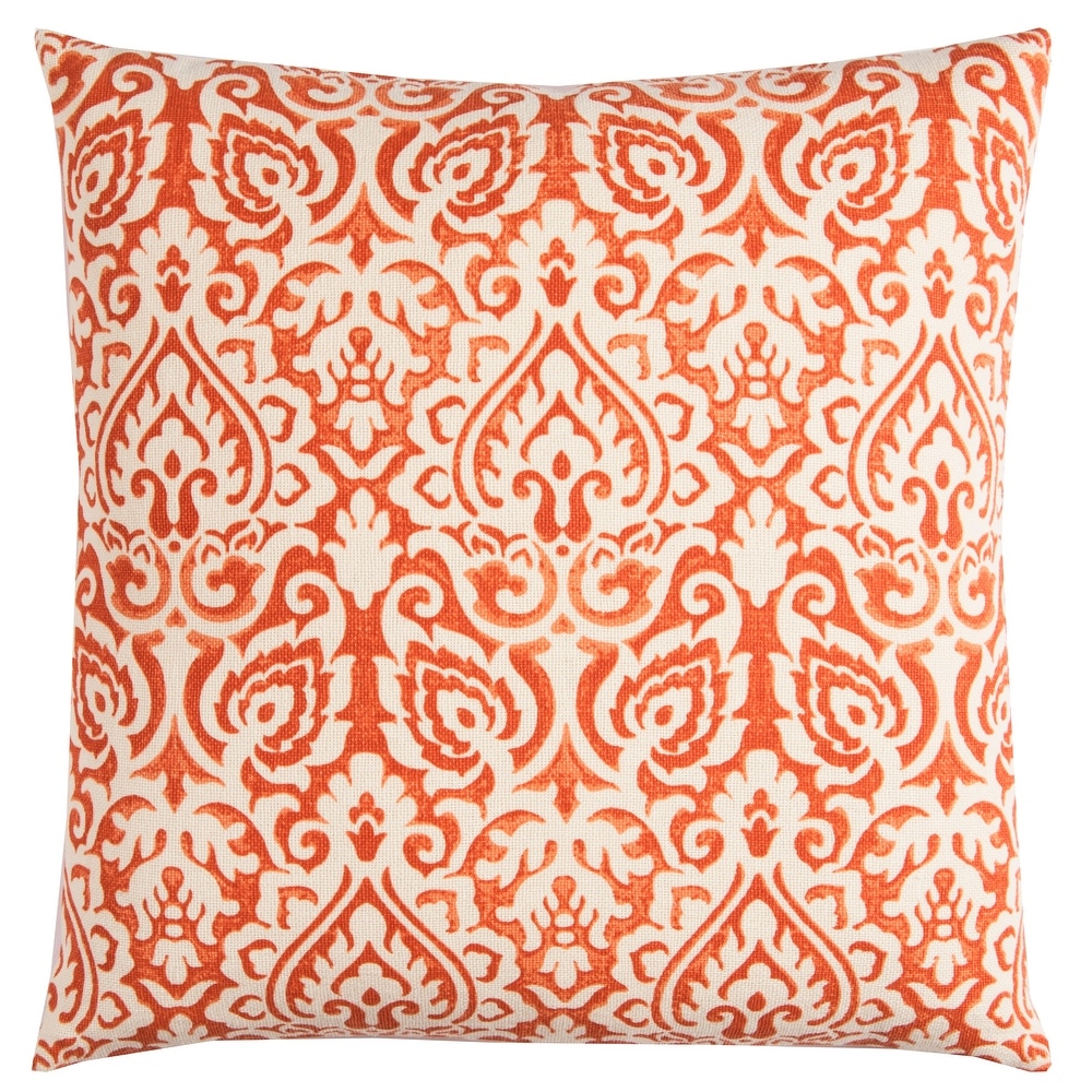 Orange Damask Throw Pillows Bed Bath Beyond
