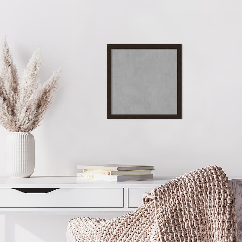 Amanti Art Carlisle Espresso Narrow Framed Magnetic Board