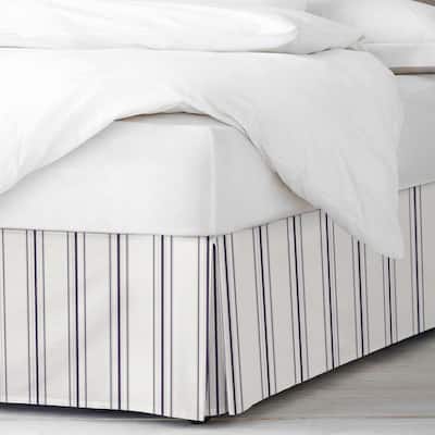 6ix Tailors August Stripe Eggplant Bed Skirt 15"