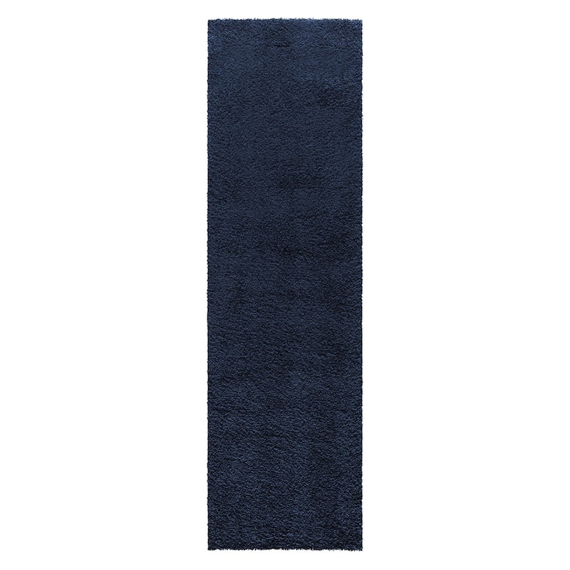 Nourison Malibu Shag Modern Plush Solid Area Rug