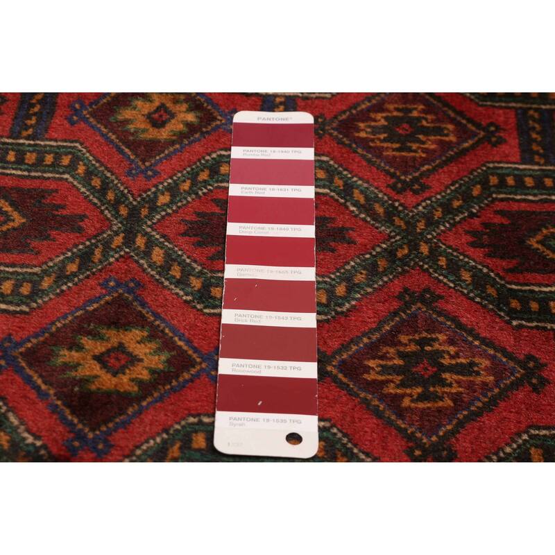 Teimani Red Rug 3'10" x 6'1" - 3'10 x 6'1