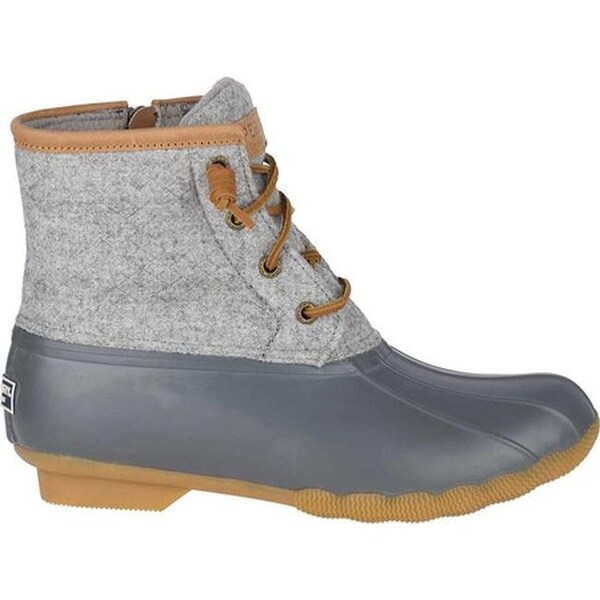 dark grey sperry boots
