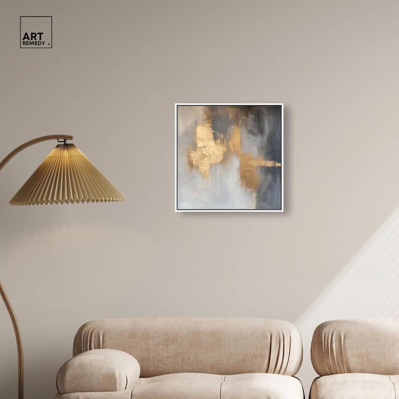 Golden Imprint Canvas by Art Remedy