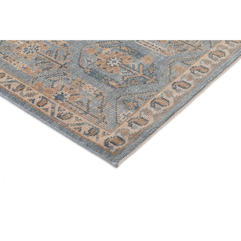 Terra by Obeetee Tuscany Pesely Blue Rug
