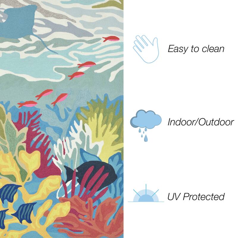 Liora Manne Ravella Ocean View Indoor/Outdoor Rug