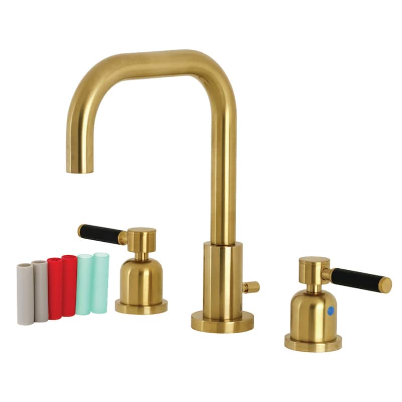 Kaiser 8 in. Widespread Bathroom Faucet - Brushed Brass
