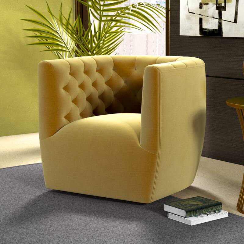 Luxor Mid Century Modern Swivel Accent Comfy Chair