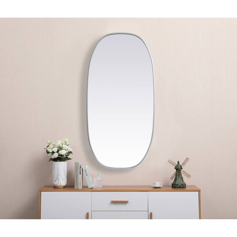 Elegant Lighting MR2B2448 Brynn 24" W x 48" H Oval Framed Bathroom
