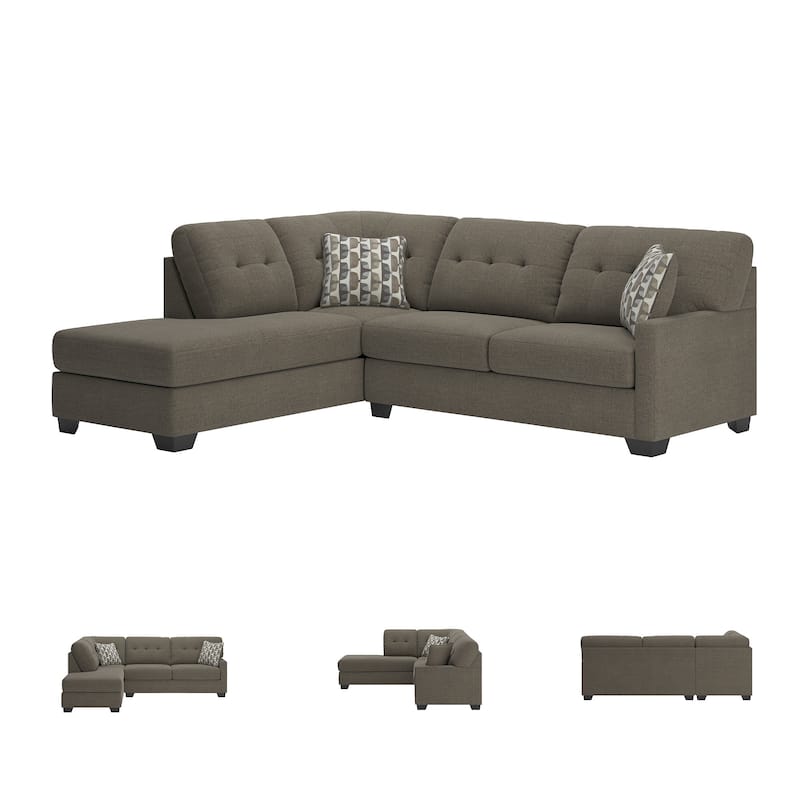 Signature Design by Ashley Mahoney 2-Piece Sectional with Chaise - 105"W x 90"D x 37"H