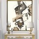 Designart 'Gold Glam Squares II' Modern & Contemporary Framed Canvas ...