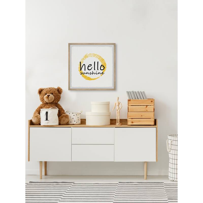 Hello Sunshine IV Framed Wall Art, Elegant Home Touch - Sophisticated Artwork for Refined Décor