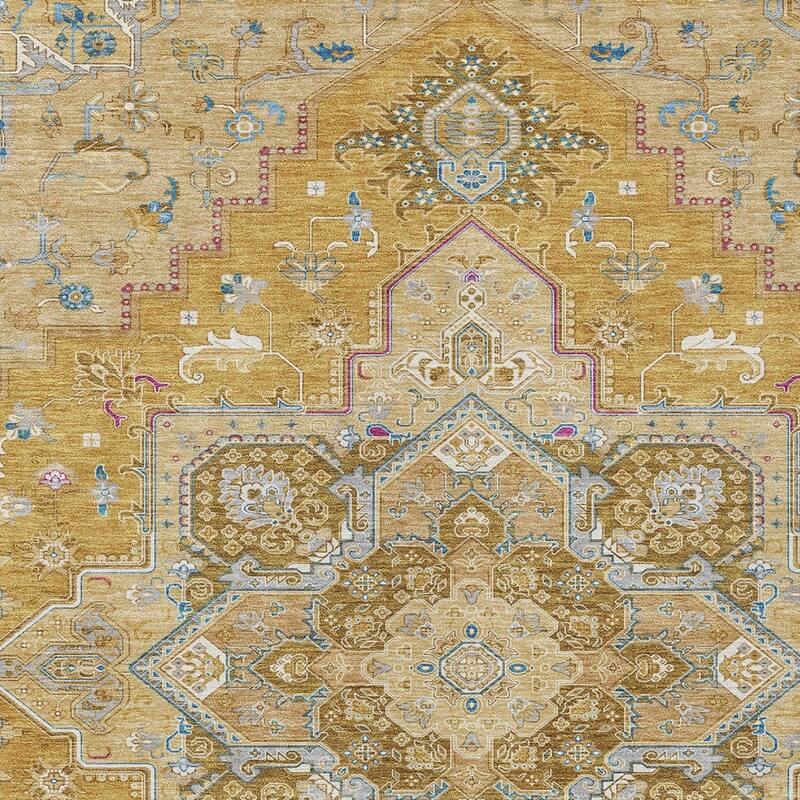 HomeRoots Oriental Traditional Rectangle Outdoor Rug